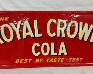 EMB. ROYAL CROWN COLA 54X19