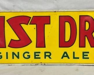 EMB. KISTG DRY GINGER ALE SIGN