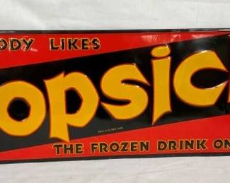 EMB. POPSICLE SIGN 36X12