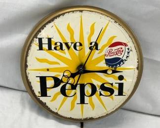 10IN HAVE A PEPSI CLOCK W/ CAP