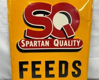 EMB. SQ FEEDS SIGN 14X18