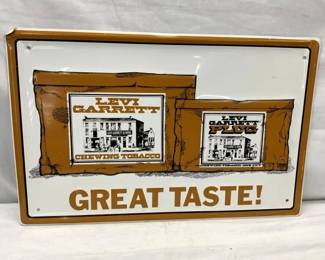 EMB. LEVI GARRET TOBACCO SIGN