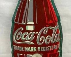 DIECUT COKE BOTTLE THERMOMETER 5X17