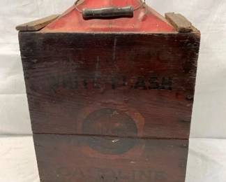 EARLY ATLANTIC WHITE FLASH OIL CAN