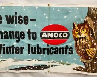 AMOCO WISE OWL BANNER