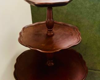 Three Tier Pie Crust Table
