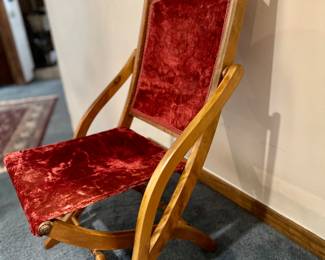 Vintage Folding Campaign Chair
