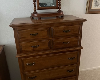 Tall Dresser Drawers/ Mirror Separate