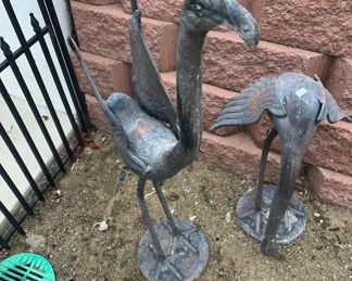 Aluminum Crane/ Yard Art