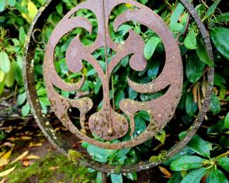 Oxidized Japanese Garden Bell/Gong $245 or bid #208