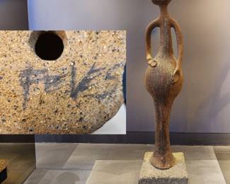 Artist-Signed Mid-Century Clay Sculpture (as-is)