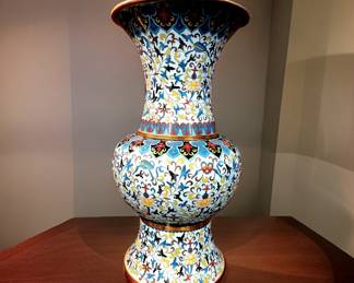 Antique Chinese Cloisonne' Vase $590 or bid #68