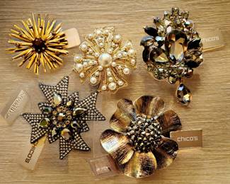 CHICO'S Brooches NWT
