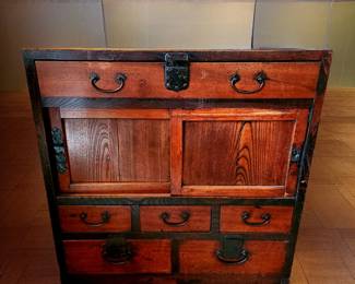 Antique Tonsu Chest $449 or bid #70
