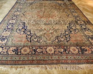 Vintage Machine Woven Carpet 8 x 10 bid $295 or bid #14