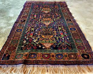 Antique Persian Wool Rug 4 x 6.5 $265 or bid #20