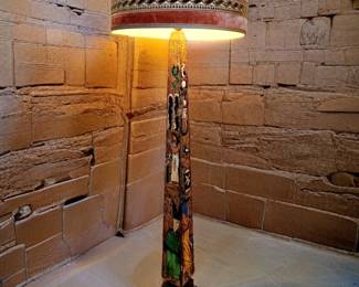 Hand-carved Egyptian Floor Lamp $249 or bid #24