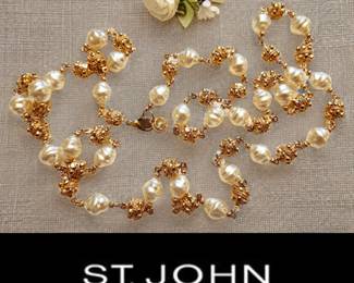 ST. JOHN Necklace bid $139 or bid #9