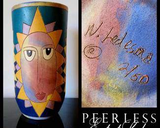 WASHINGTON LEDESMA Studio Art Pottery Vase $145 or bid #38