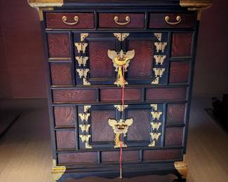 Small 2-dr 3-drwr Tonsu Chest bid $149 or bid #60