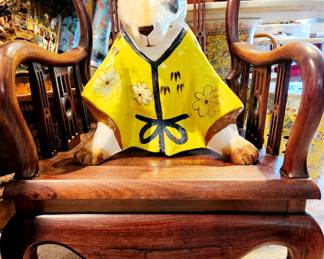 Pair of Vintage Chinese Arm Chairs bid $425 or bid #54