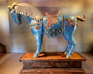 Life-Size Chinese Cloisonne Horse! ca. 1950 $5,995