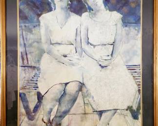 "Salt Water Sandals" Original Watercolor by Oregon Artist LEO JAMES KIRK bid $450 or bid #93