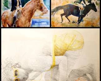 Original works by local artist LEO JAMES KIRK