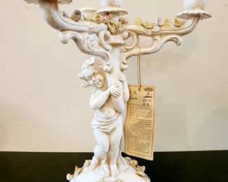 Vintage Italian Porcelain Candelabra