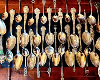 Vintage STERLING Collector Spoons