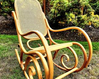 The THONET Bentwood Rocker--a Modern Classic $650 or bid #134