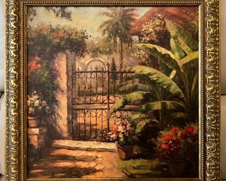 "Entrance to the Guesthouse" Framed Print By Paul Burkett