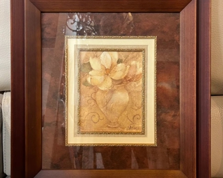 Framed Floral Art 
