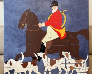 Blue Huntsman Canvas Wall Art 