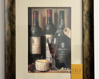 Framed Raymond Campbell "Vintage Port 1977" Wall Art 