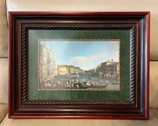 “A Regatta on the Canal” framed print by Canaletto