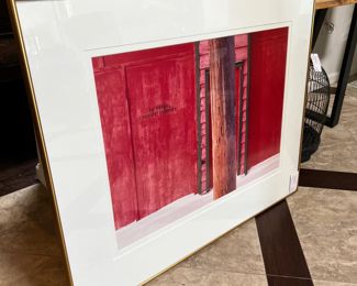 "No Parking" Photography Wall Art in Gold Frame