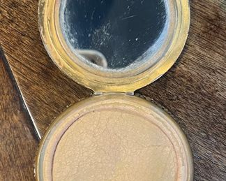 Antique Austrian Filigree Jeweled Cosmetic Set