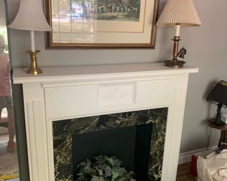 Faux Fireplace _ Beautiful  Accent Lamps