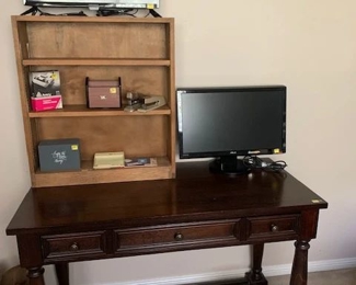 2 office desk - Perfect Size  4 Monitors all different sizes