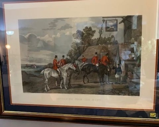 English Hunting Prints All Framed Sizes