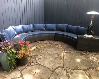 Frontgate 5 piece set with protective covers. Cushions are brand new!