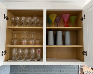 Wine glasses $6 set of 4
Beer glasses $ 10 set of 4