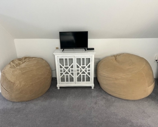 Bean bag chairs $70 pair
Tv cabinet$40 
 32”w x 32”h x13” deep