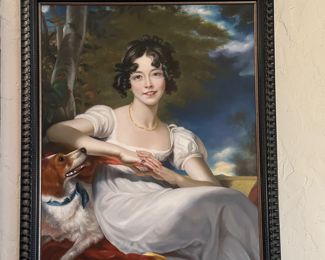 Beautiful woman with her loyal companion..