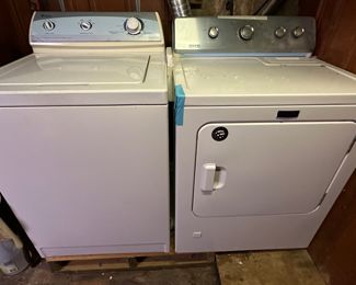 Excellent Pair of MAYTAG Washer & Dryer , Large, Clean and fully function with the original protective plastic coating on