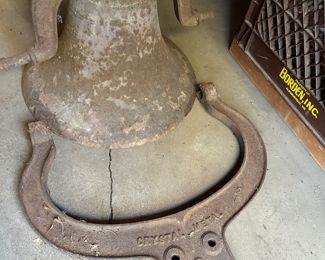 Extremely Heavy Cast Iron Antique Bell