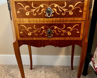 INLAID BEDSIDE END SIDE TABLE