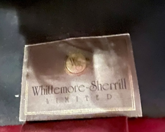 WHITTEMORE-SHERRILL LEATHER OVERSTUFFED CHAIR 