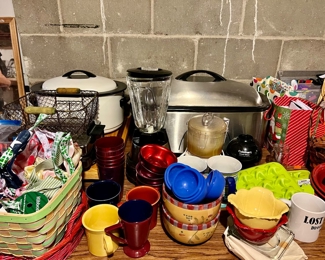 ROASTERS, BLENDER, DISHES...